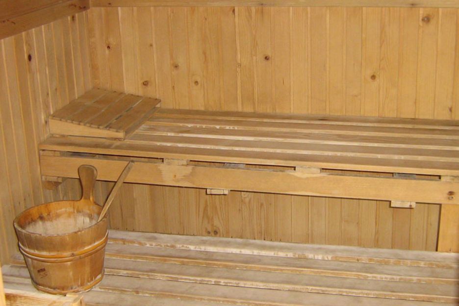 The sauna of Hotel Du Bois