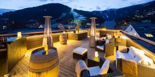 Rooftop Bar in Hotel Heitzmann in Zell am See Austria