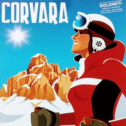 Ski Poster Corvara