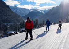 Skiers learning to ski on one of our Skiing Holidays for Beginners