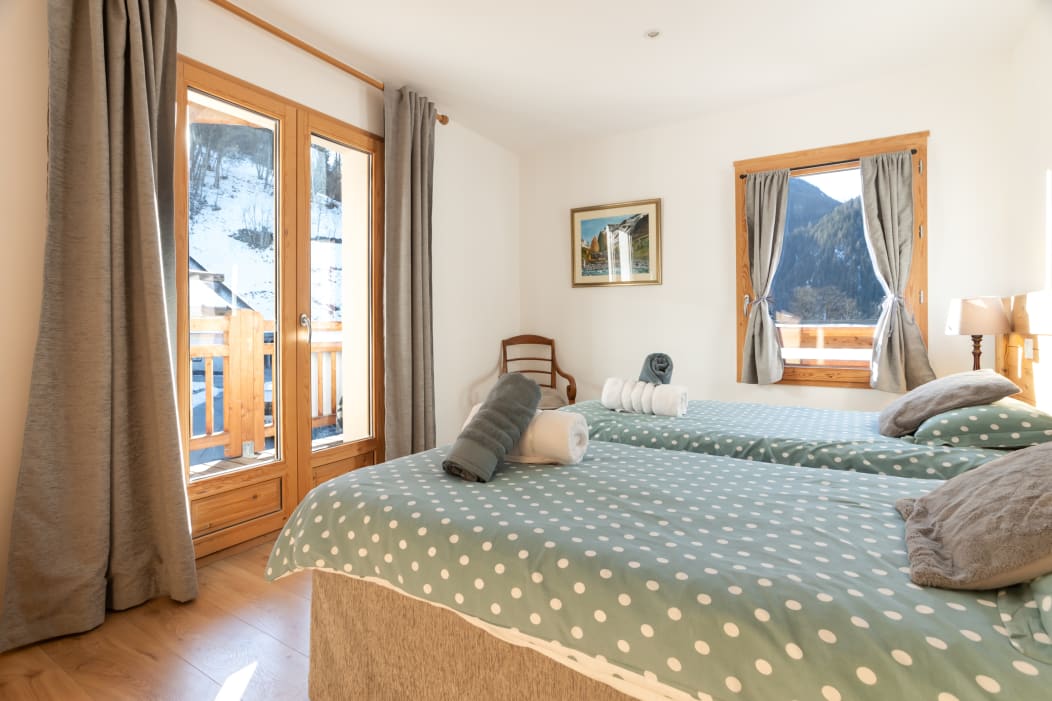 Twin room in Chalet Barthelemy