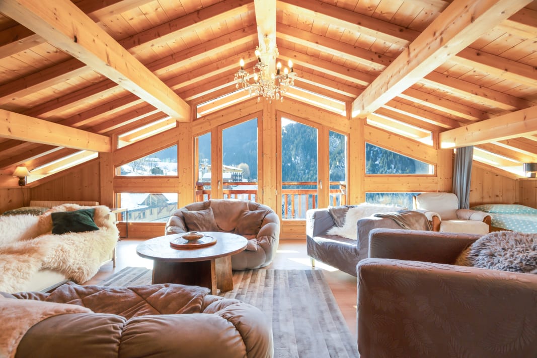 Living area in Chalet Barthelemy