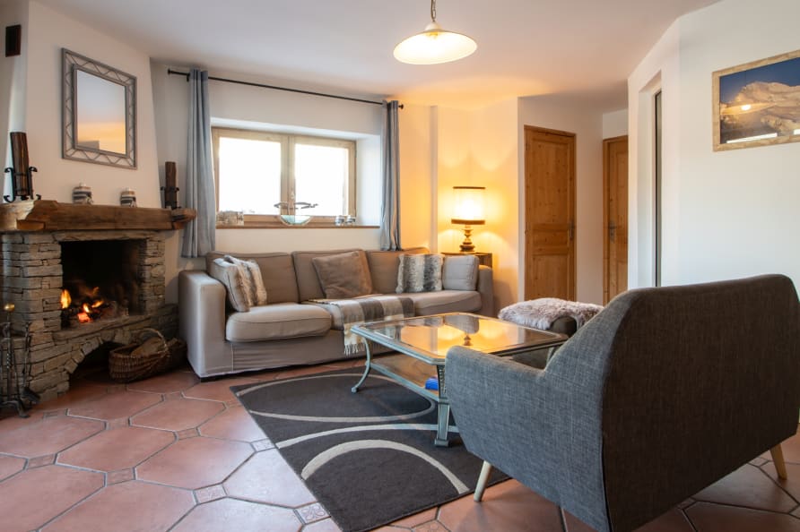 Living area in Chalet Barthelemy