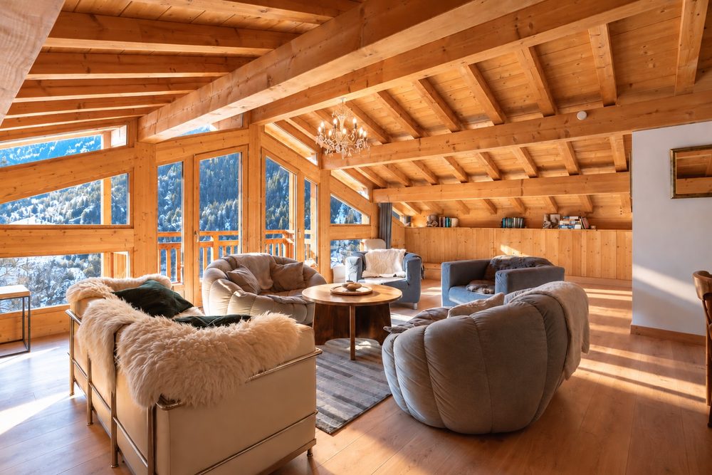 Living area in Chalet Barthelemy