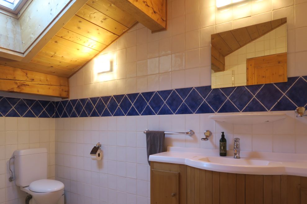 Chalet Novelin en-suite bathroom