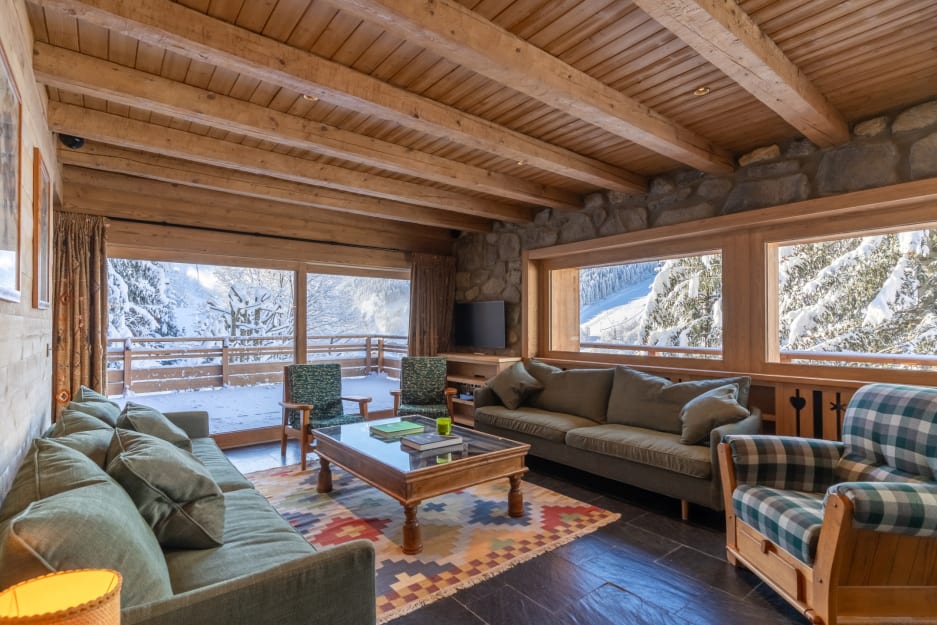 Living Area - Chalet Les Loups