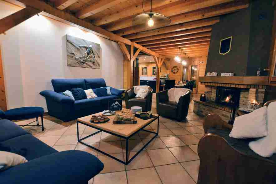 Chalet Novelin living area