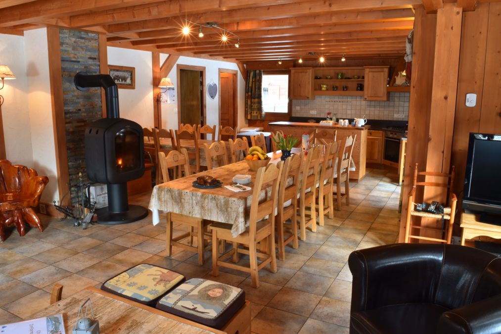 The Lounge / dining area in Chalet Chery des Meuniers