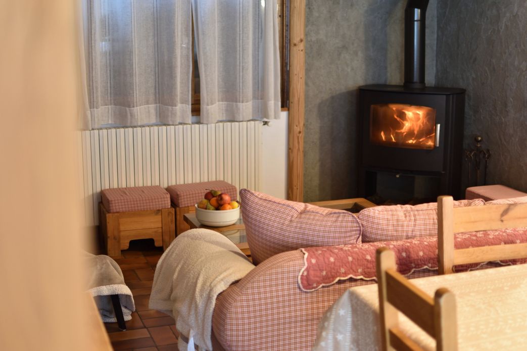 The living area in Chalet Chez Claude