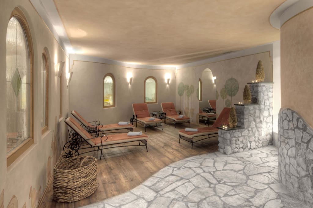 Wellness area of Hotel Conturines - San Cassiano, Italy