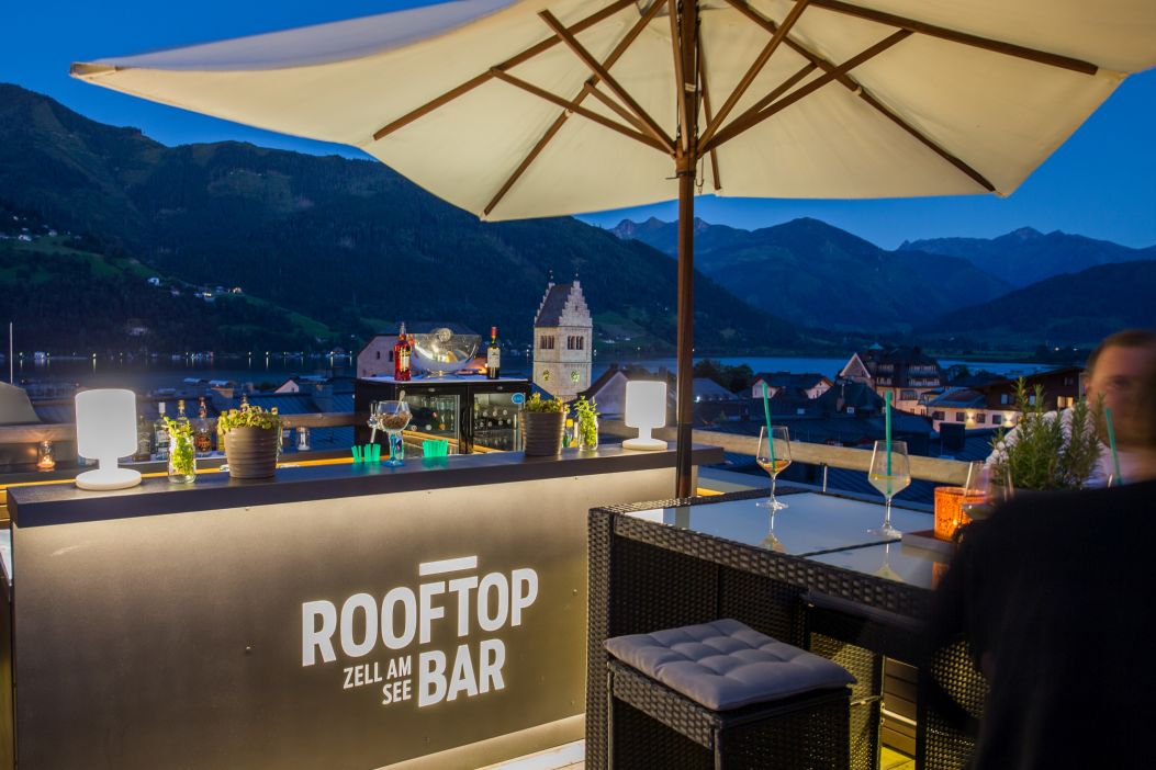 A view from the roof top bar in Hotel Heitzmann