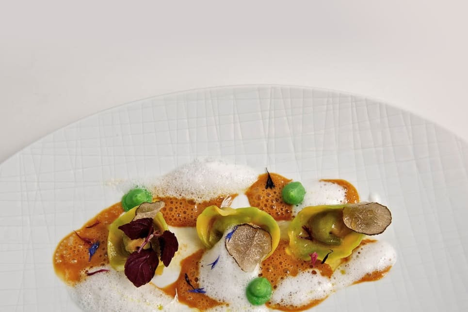 Gourmet cuisine served in the Sporthotel Panorama