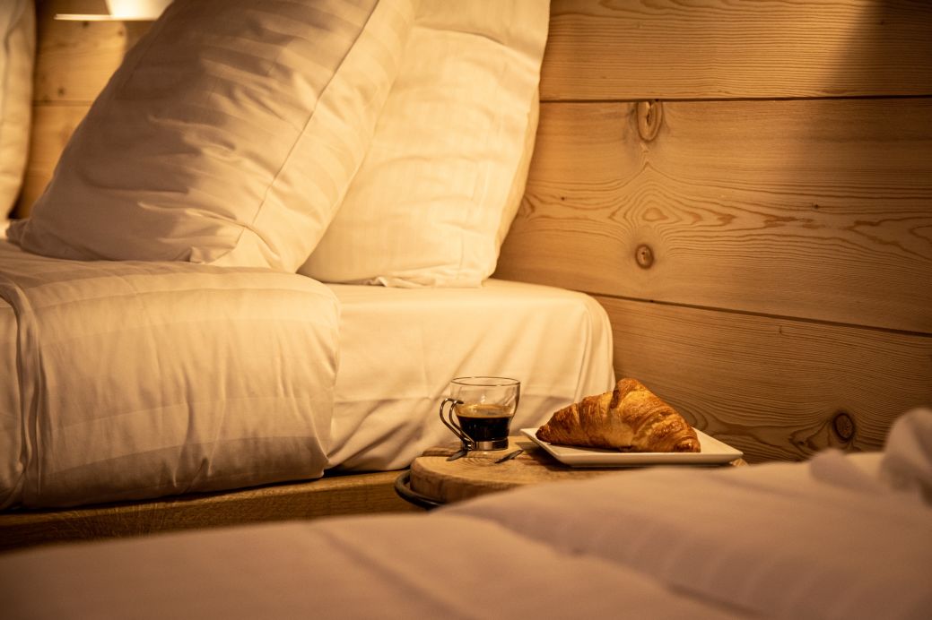 The Alpine Loft, Coffee and Croissant