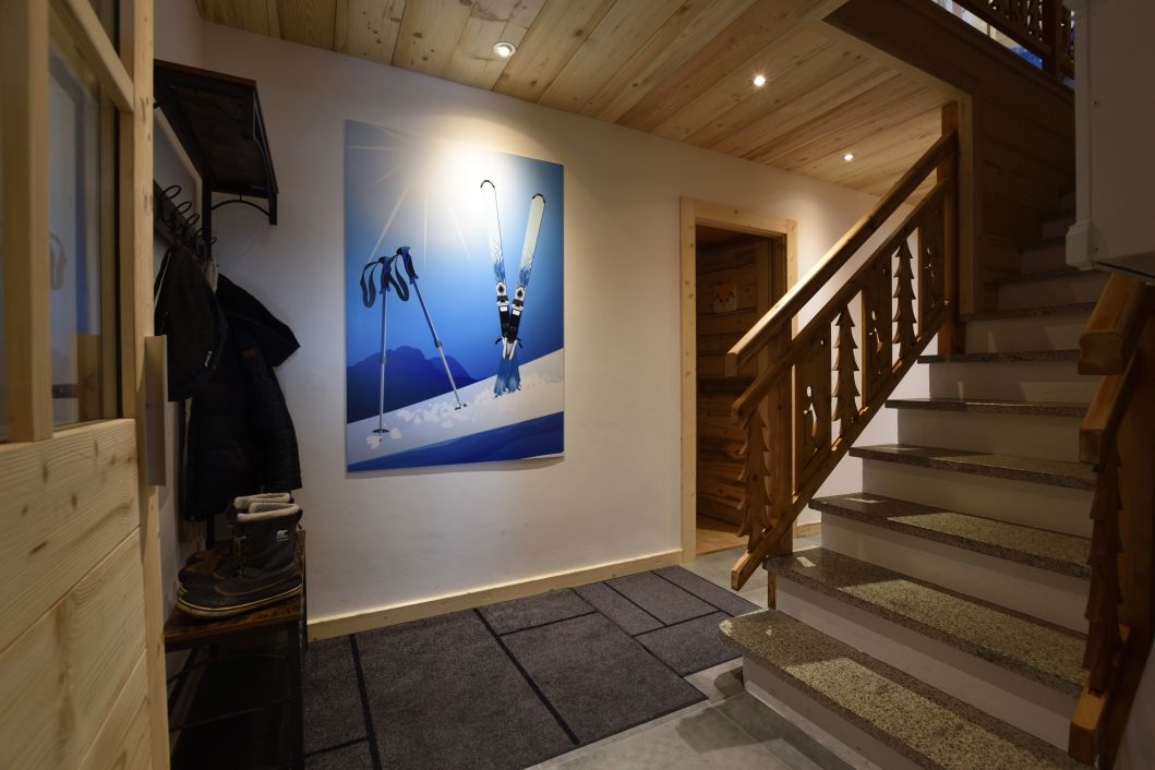 The Alpine Loft hall and stairs