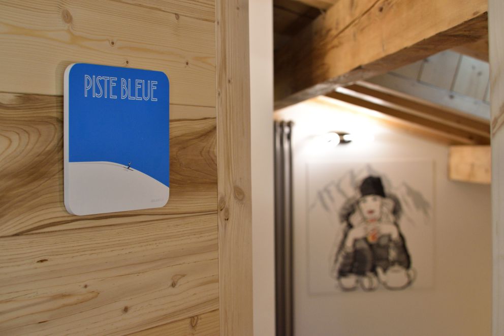 The Alpine Loft Bedroom 4 sign detail