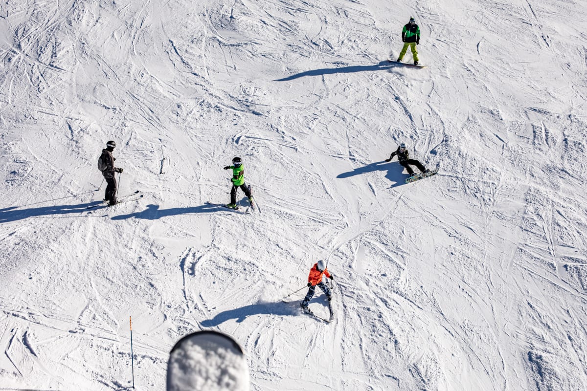 Beginner Skiers in Les Gets