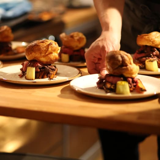 Chalet food preparation by The Ski Gathering