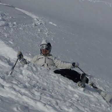 Solo skier or snowboarder Meme in London