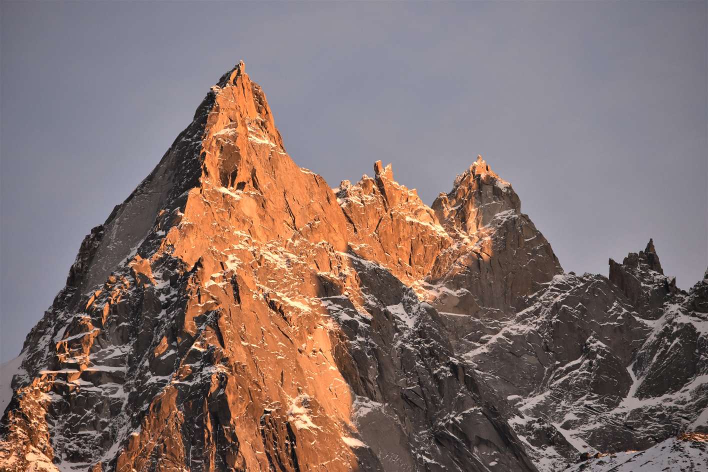 Blues skies over Chamonix