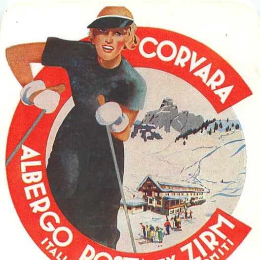 Art Deco Poster, Corvara