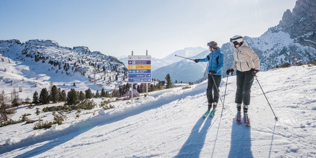 Ski touring in Corvara, Dolomiti Superski