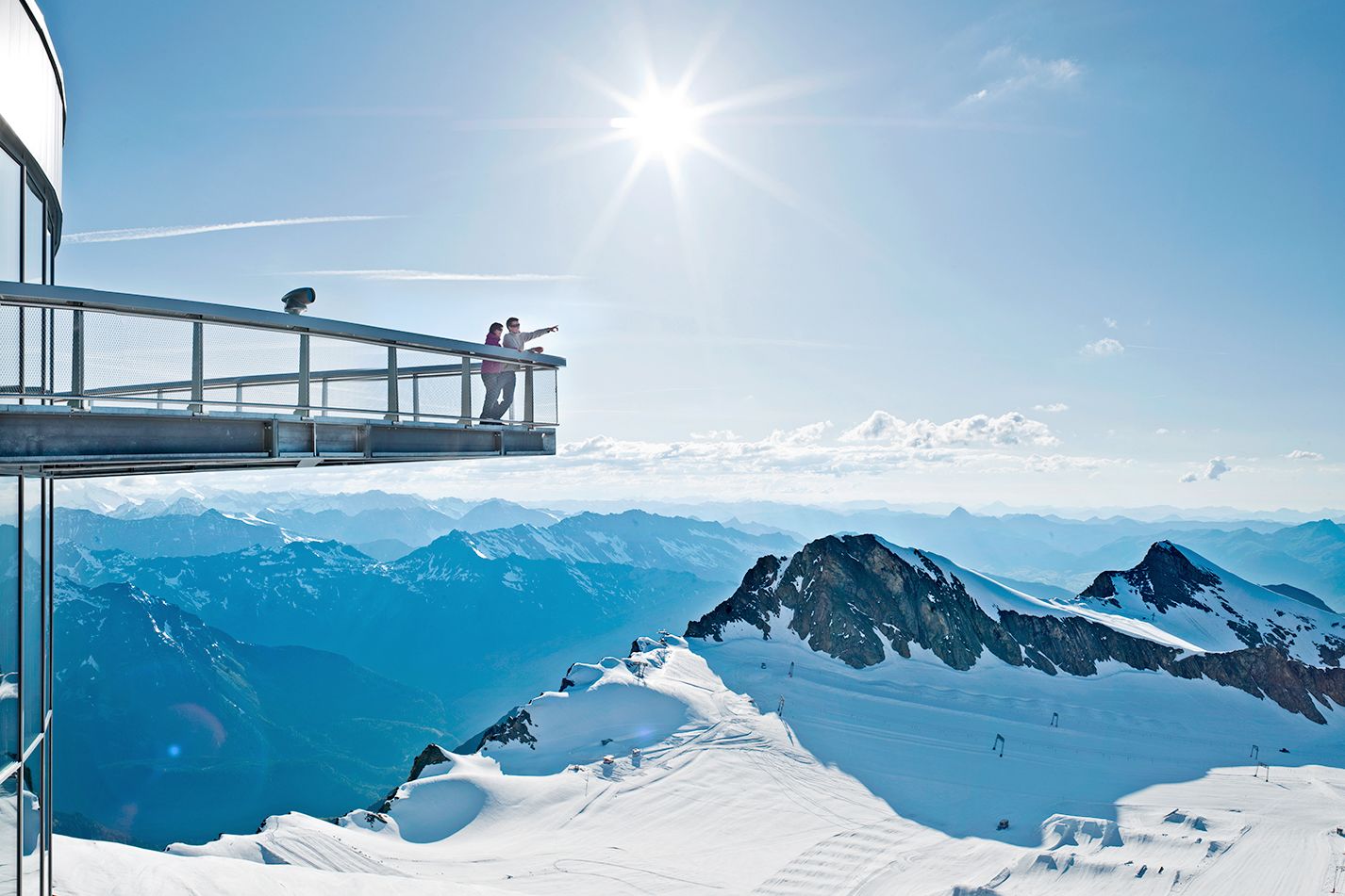 Platform at the top of Kitzsteinhorn