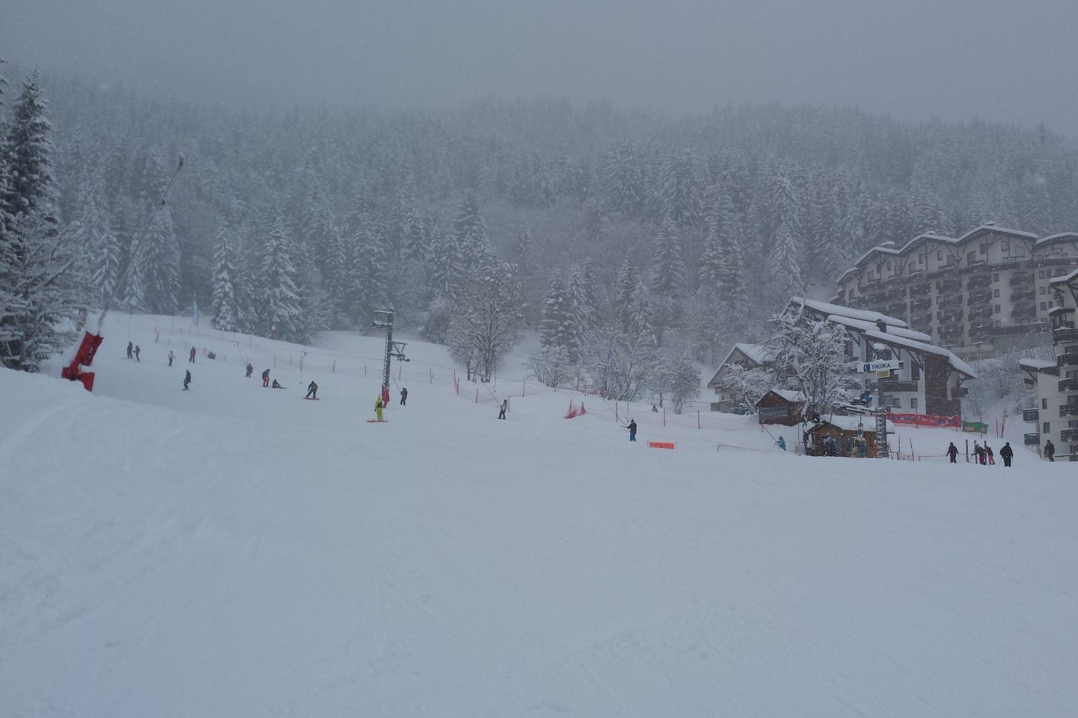 View of La Tania Resort