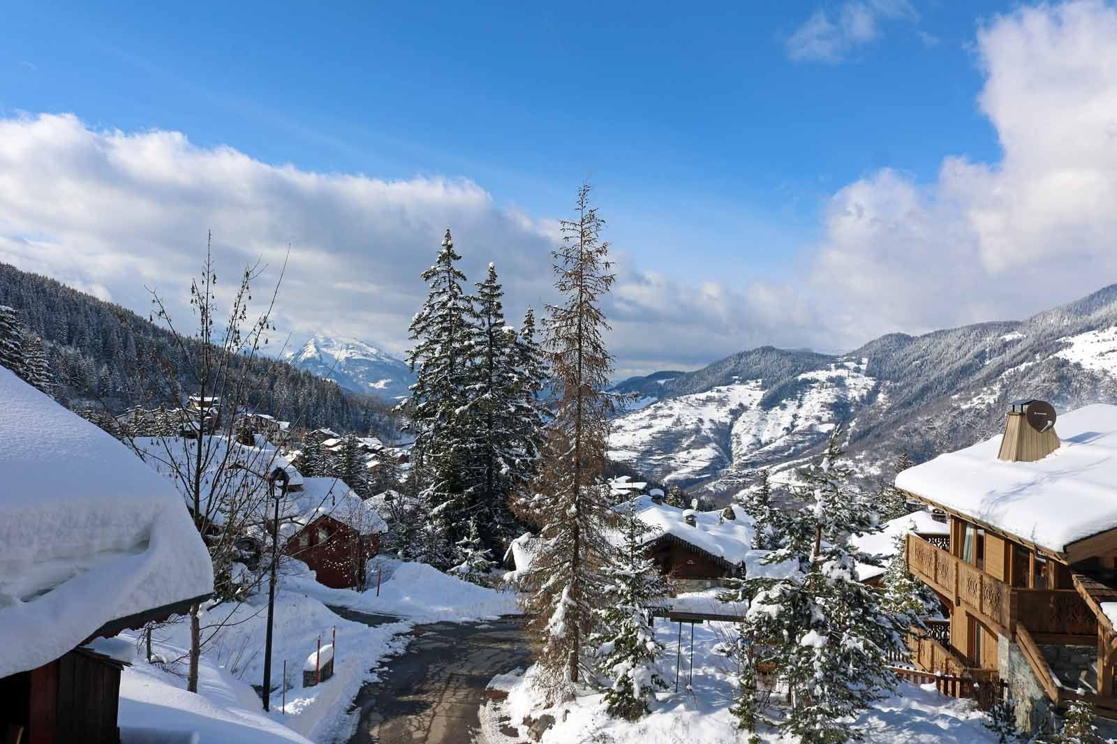 View of La Tania Ski Resort