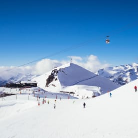 Over 50s skiers on solo ski holiday