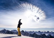 A skier on one of our Budget Ski Holidays