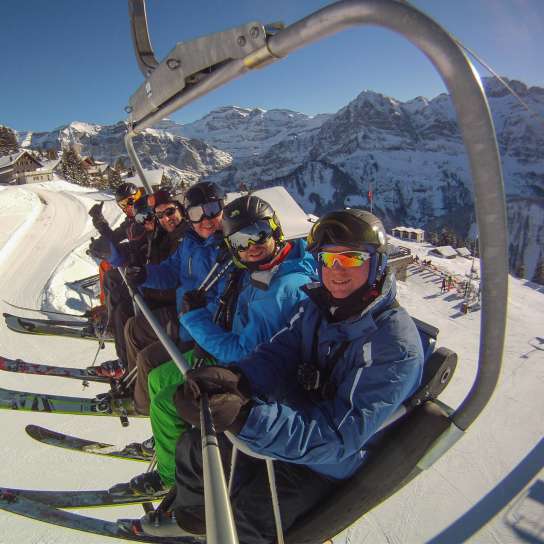 Ski lift in Les Gets