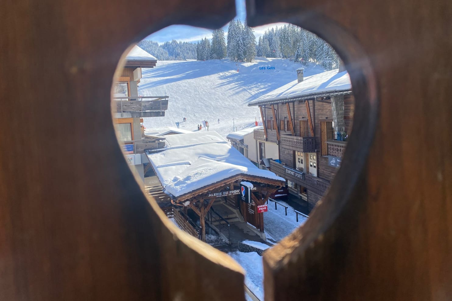 Front de neige view from the balcony - Les Gets ski resort