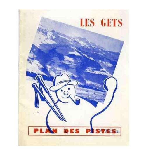 Snowman cartoon poster of Les Gets, France
