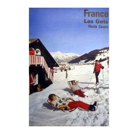 Retro poster of Les Gets ski resort