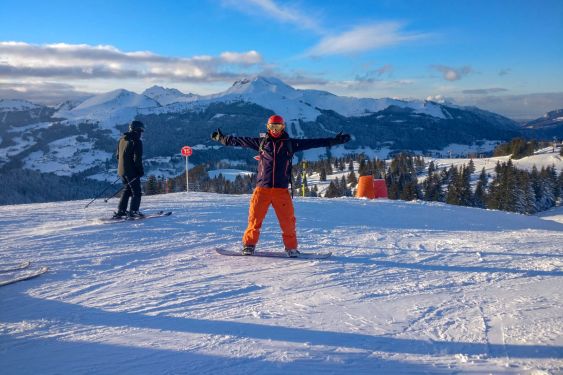 Snowboarder ready for the Slopes