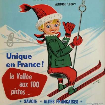 Vintage Meribel Poster, France