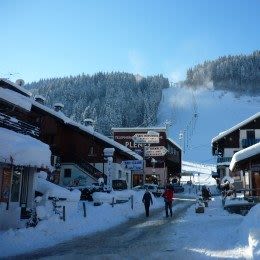 Main ski descent into Morzine village