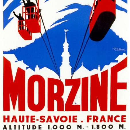 Old Poster, Morzine Cable Cars