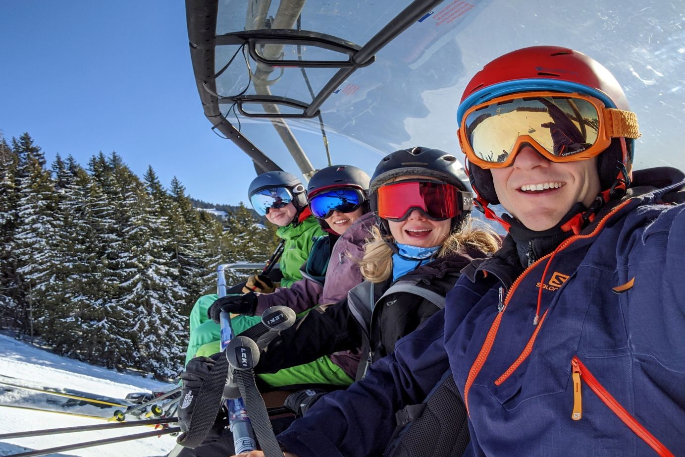 Cable Cars over Saalbach Hinterglemm