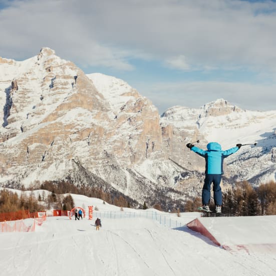 Funslope in Alta Badia ski resort - Italy