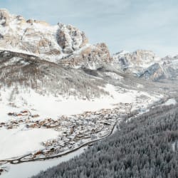 View of San Cassiano Ski Resort