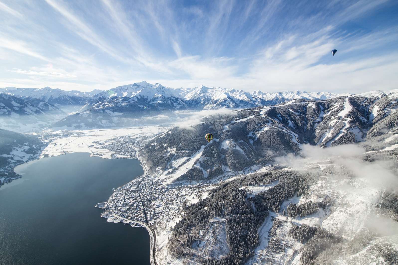 Aerial View of Zell Am See