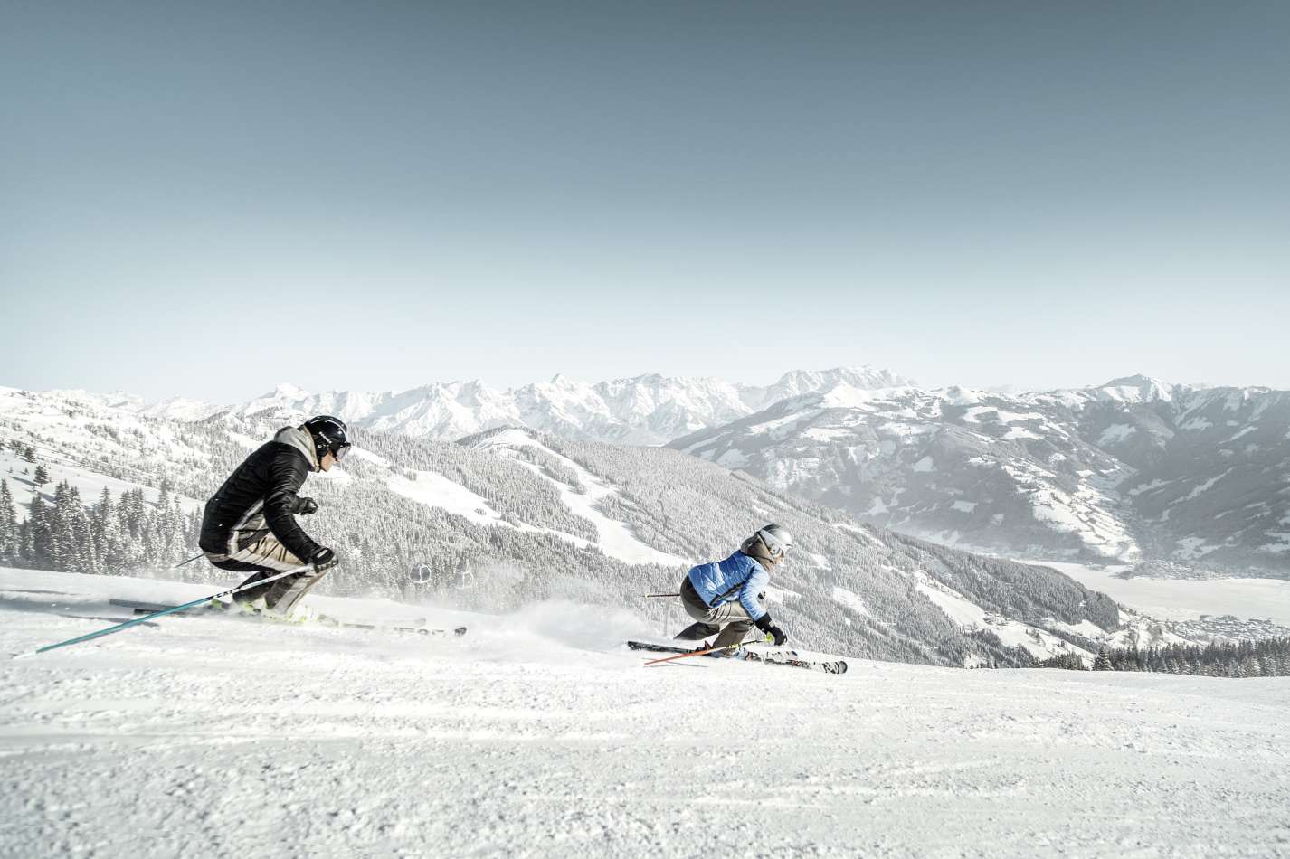 Two Skiers on Schmittenhohe