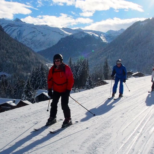Skiers learning to ski on one of our Skiing Holidays for Beginners