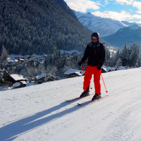 Beginner on a solo ski holiday