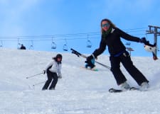 Skier on a Solo Skii Holidays Over 30s in Meribel