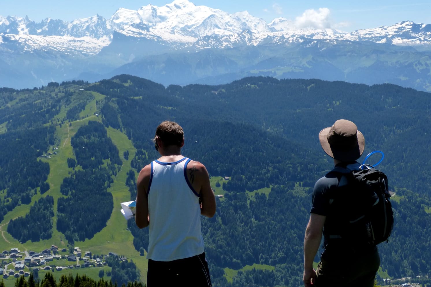 Hiking in Les Gets in summer