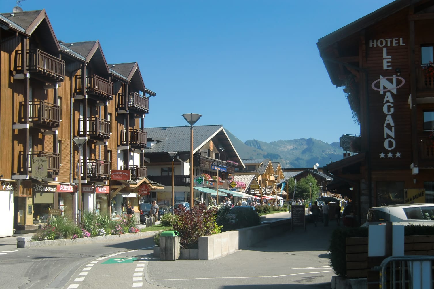 Les Gets village in summer