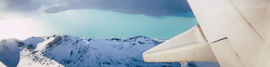 A plane over the Alps